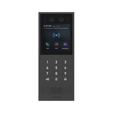 X912S - Багатоабонентна панель виклику з розпізнаванням обличчя, NFC та Bluetooth, Багатоабонентна