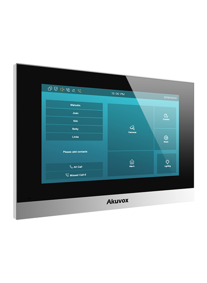 C313N Silver - 7" SIP домофон на Linux, Сріблястий