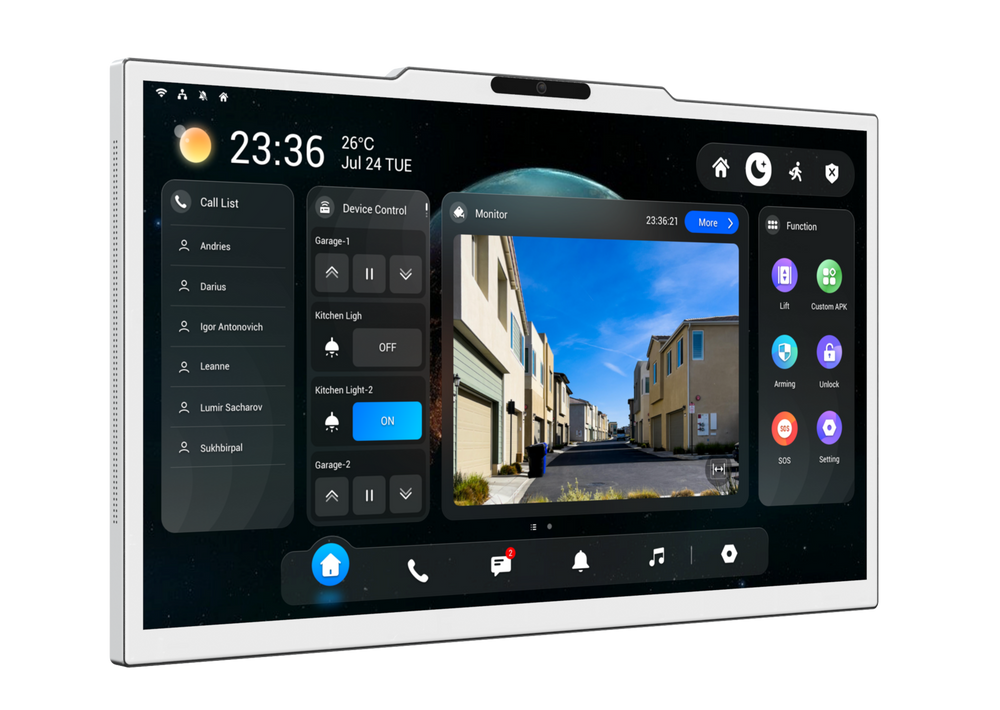 X937 White - 15,6" SIP Android AI домофон з камерою WiFi та Bluetooth